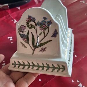 Floral Ceramic Napkin Holder